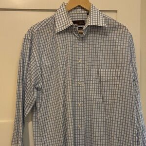 Men's Blue Checkered Shirt